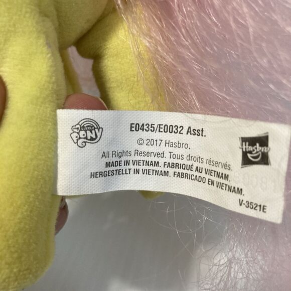 MY LITTLE PONY Fluttershy Plush Pony by Hasbro 2017 Yellow and Pink 7 inches - Picture 7 of 12